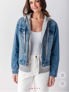 NWOT Risen denim sweatshirt jacket